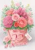 Листівка "З ювілеєм.55" - 1