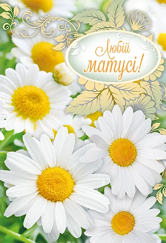 Открытка "Любій матусі"