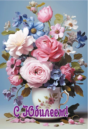 Листівка "С юбилеем"