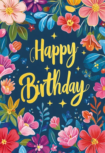 Листівка "Happy Birthday!"
