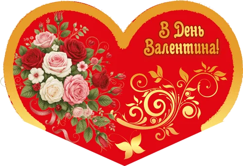 Листівка "В День Валентина!"