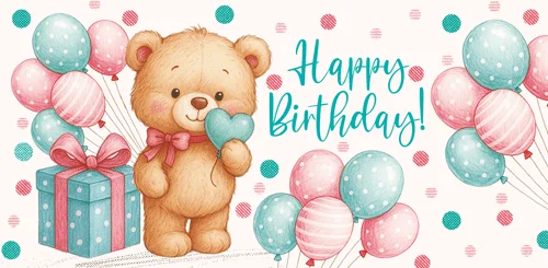 Конверт для денег "Happy Birthday!"