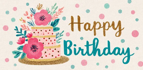 Конверт для денег "Happy Birthday!"