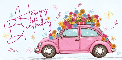 Конверт для денег "Happy Birthday!"