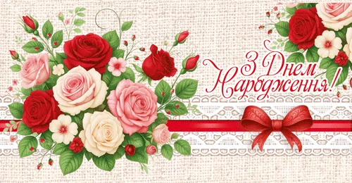 Конверт для грошей "З днем народження!"