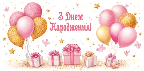Конверт для грошей "З днем народження!"
