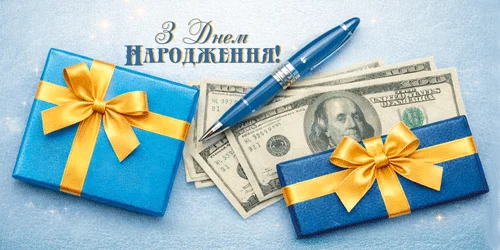 Конверт для денег "З днем народження!"