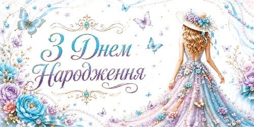 Конверт для грошей "З днем народження"